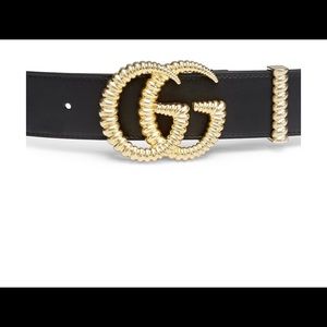 Leather Gucci GG Belt